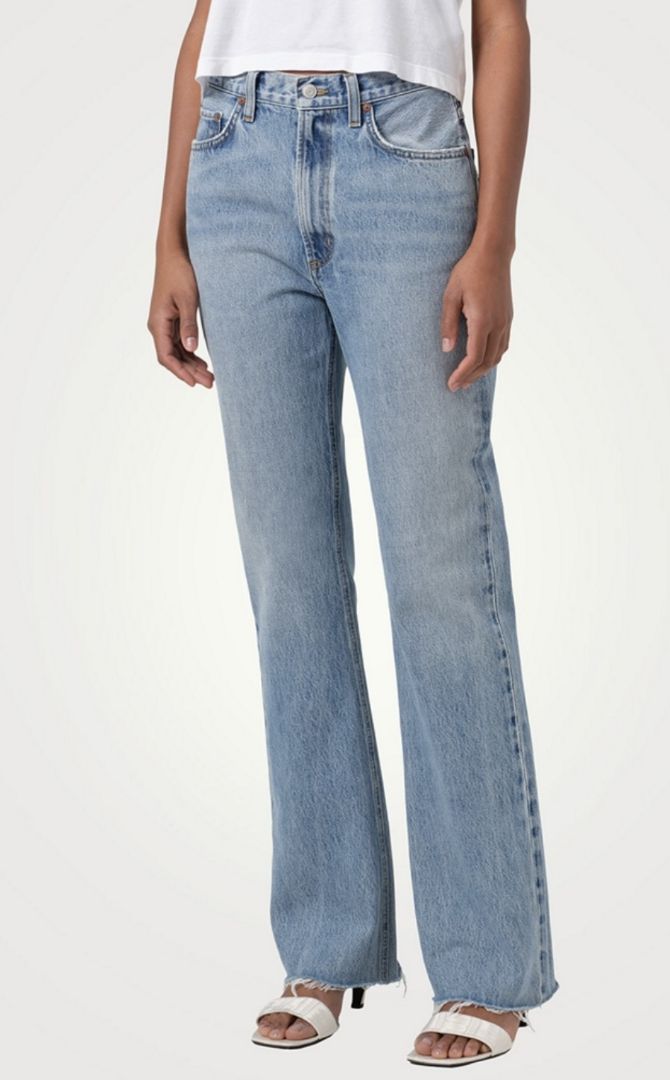 Agolde Leena Mid Rise Baby Flare Jeans NWT