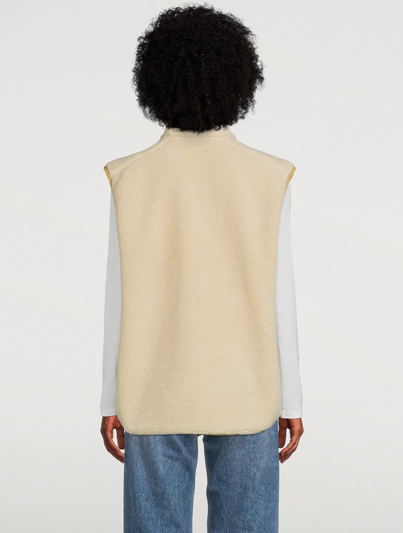 SAMSOE SAMSOE sherpa tan vest