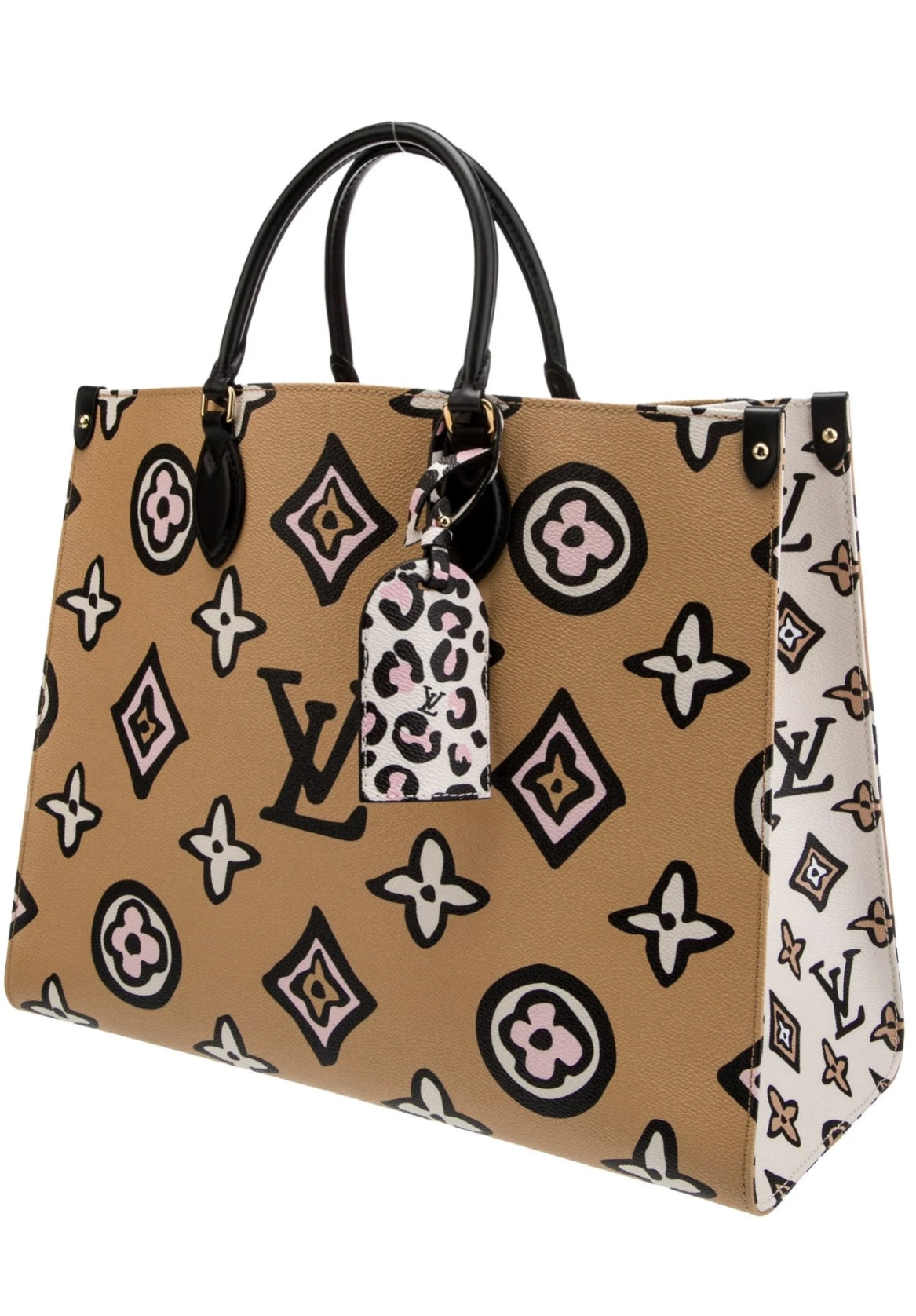 Louis Vuitton Monogram Giant Wild At Heart Onthego GM Arizona Beige