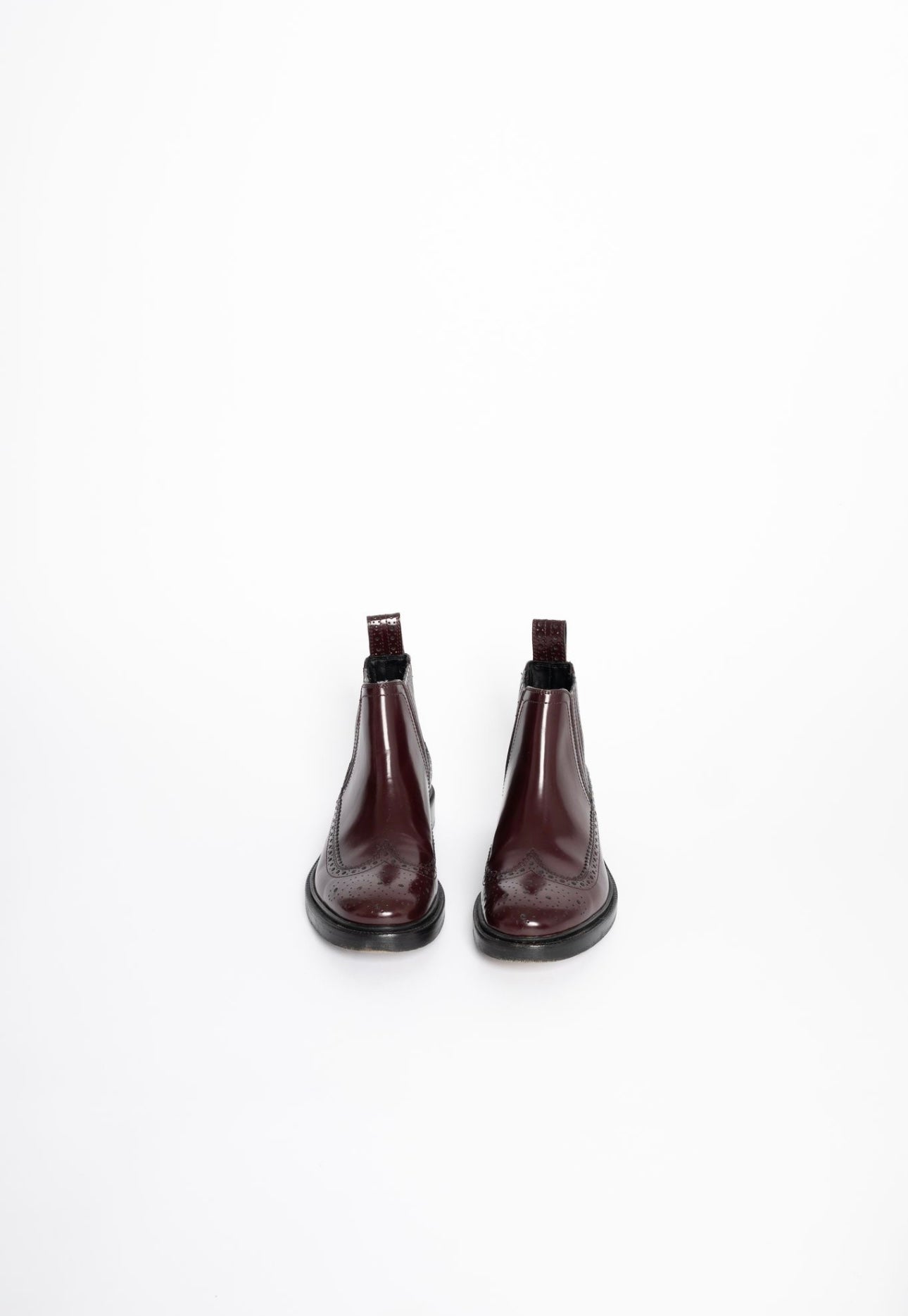 JOSEPH - Burgundy Chelsea Boots