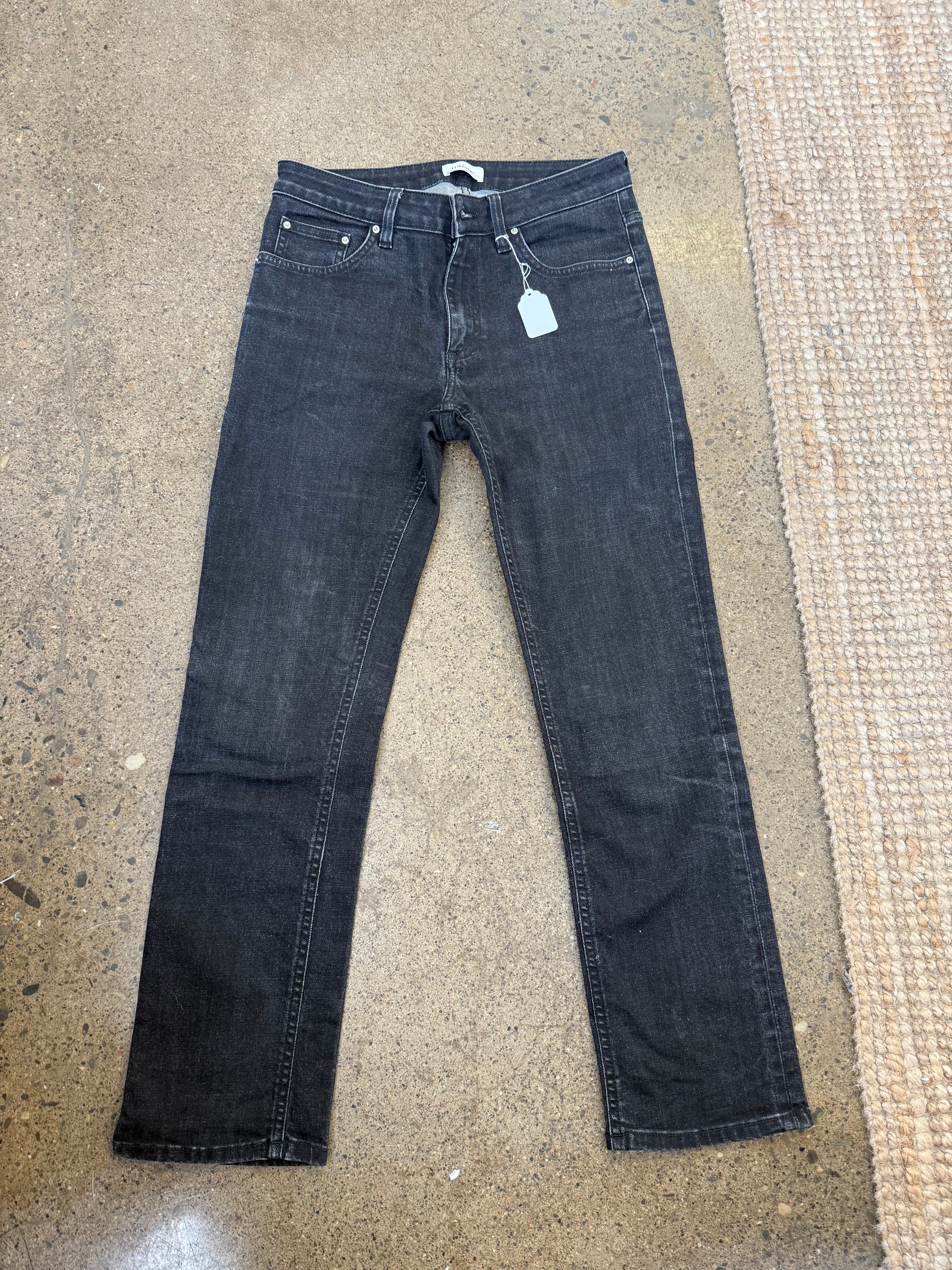 Totems - Washed Black Straight Leg Jeans