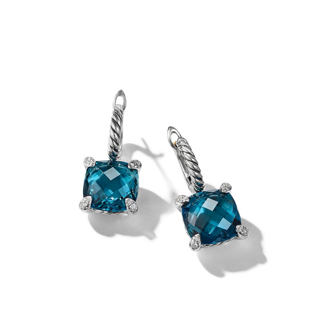 David Yurman Blue Topaz Earrings