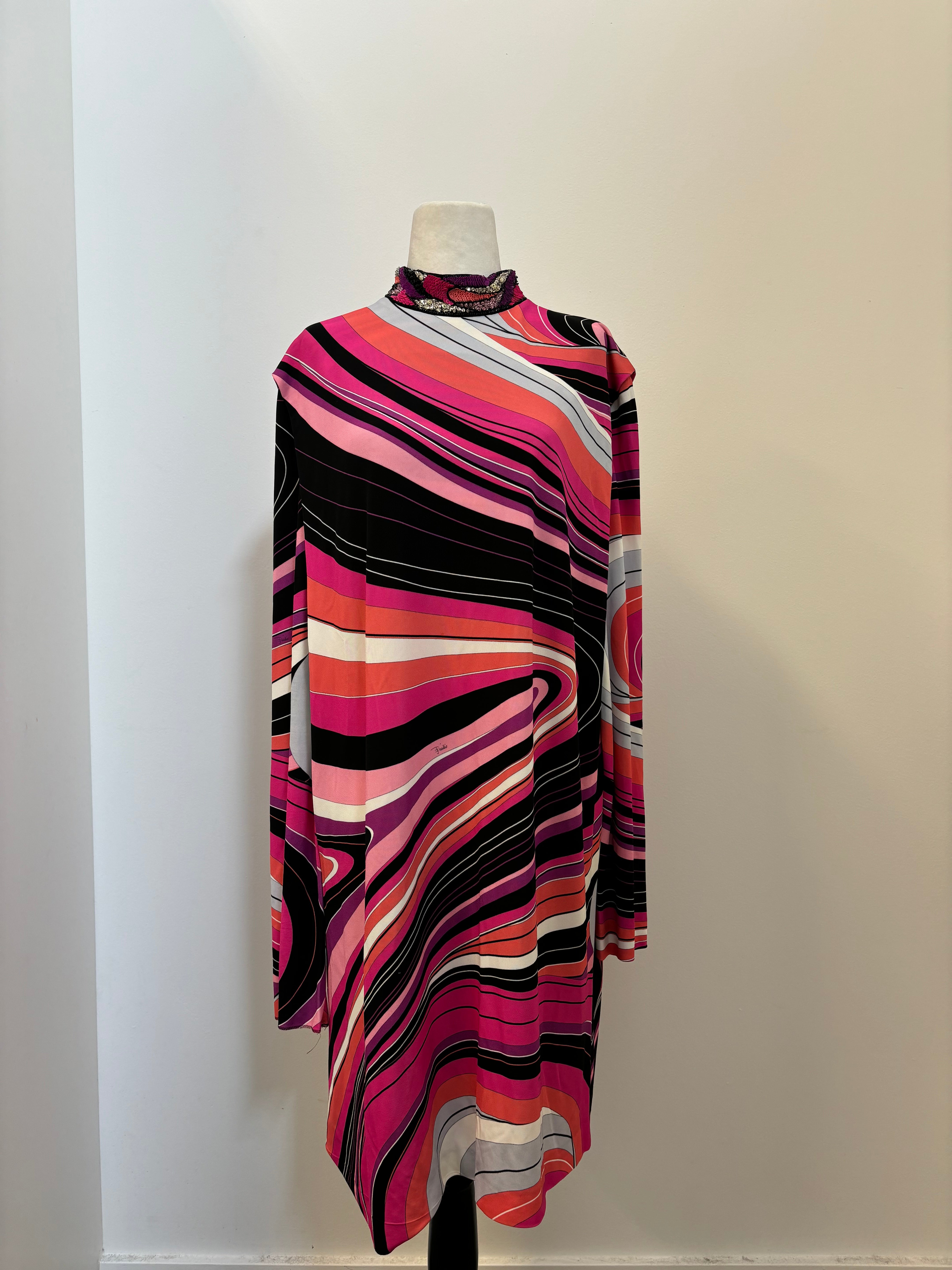 Emilio Pucci Sequin Neck Dress