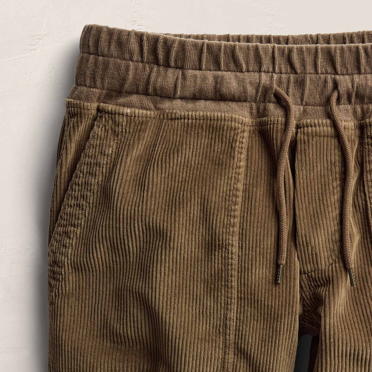 James Perse Brown Corduroy Drawstring Pants