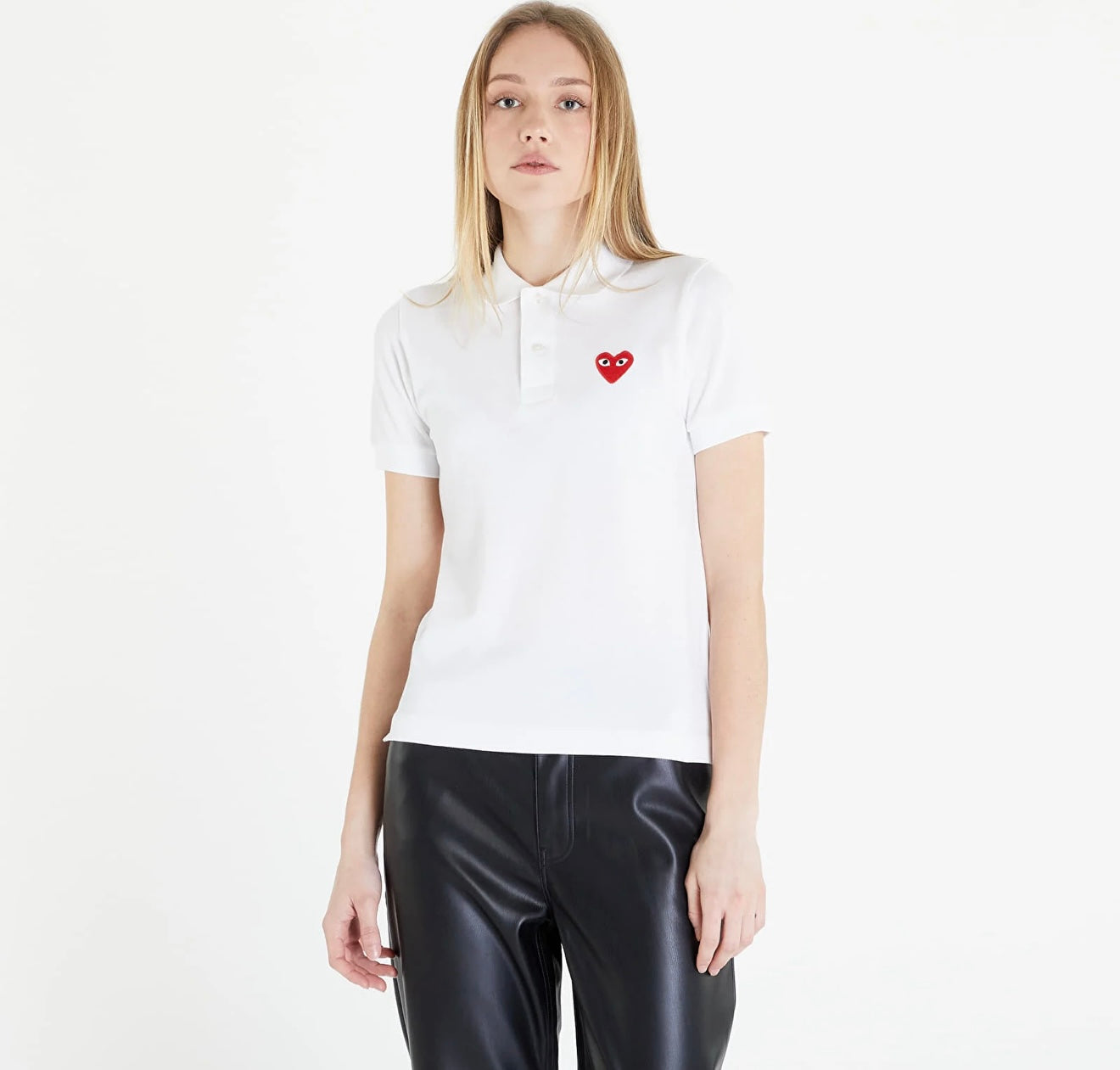 COMME DES GARÇONS PLAY
T-SHIRT COMME DES GARÇONS PLAY HEART LOGO POLO SHORT SLEEVE TEE