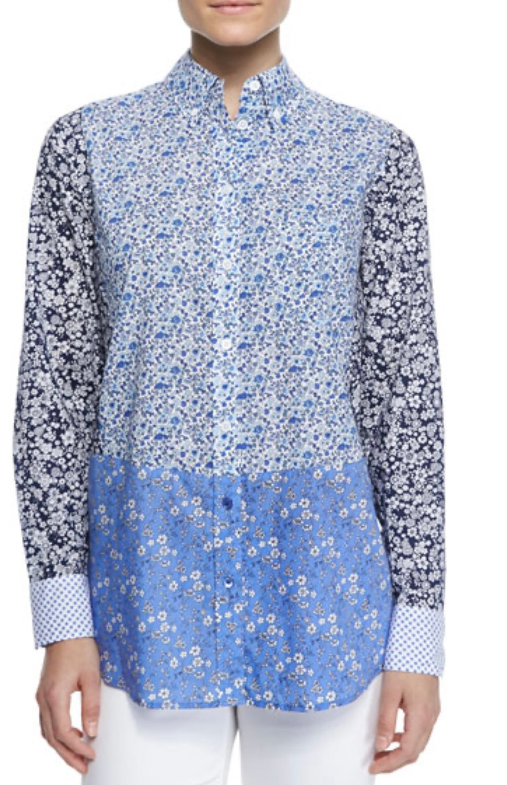 Equipment
Margaux Printed Long-Sleeve Silk Shirt