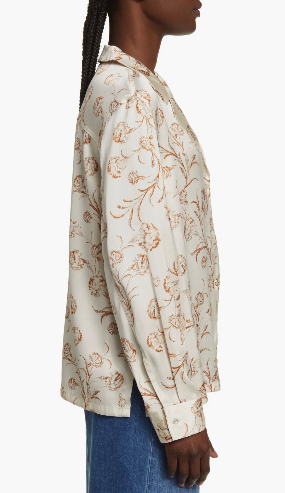 TREASURE & BOND Satin Ivory-Rust Cascade Blooms SET