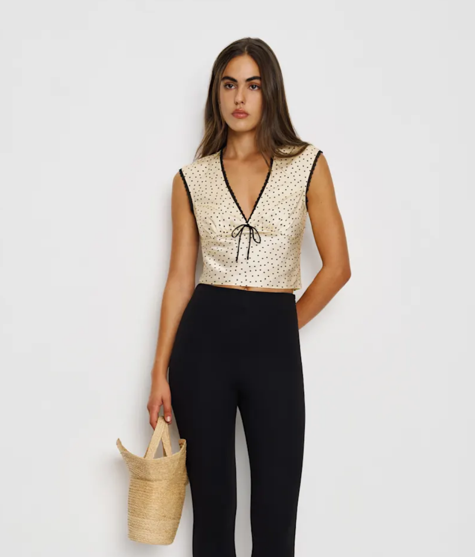 Reformation - Cherry Silk Tank