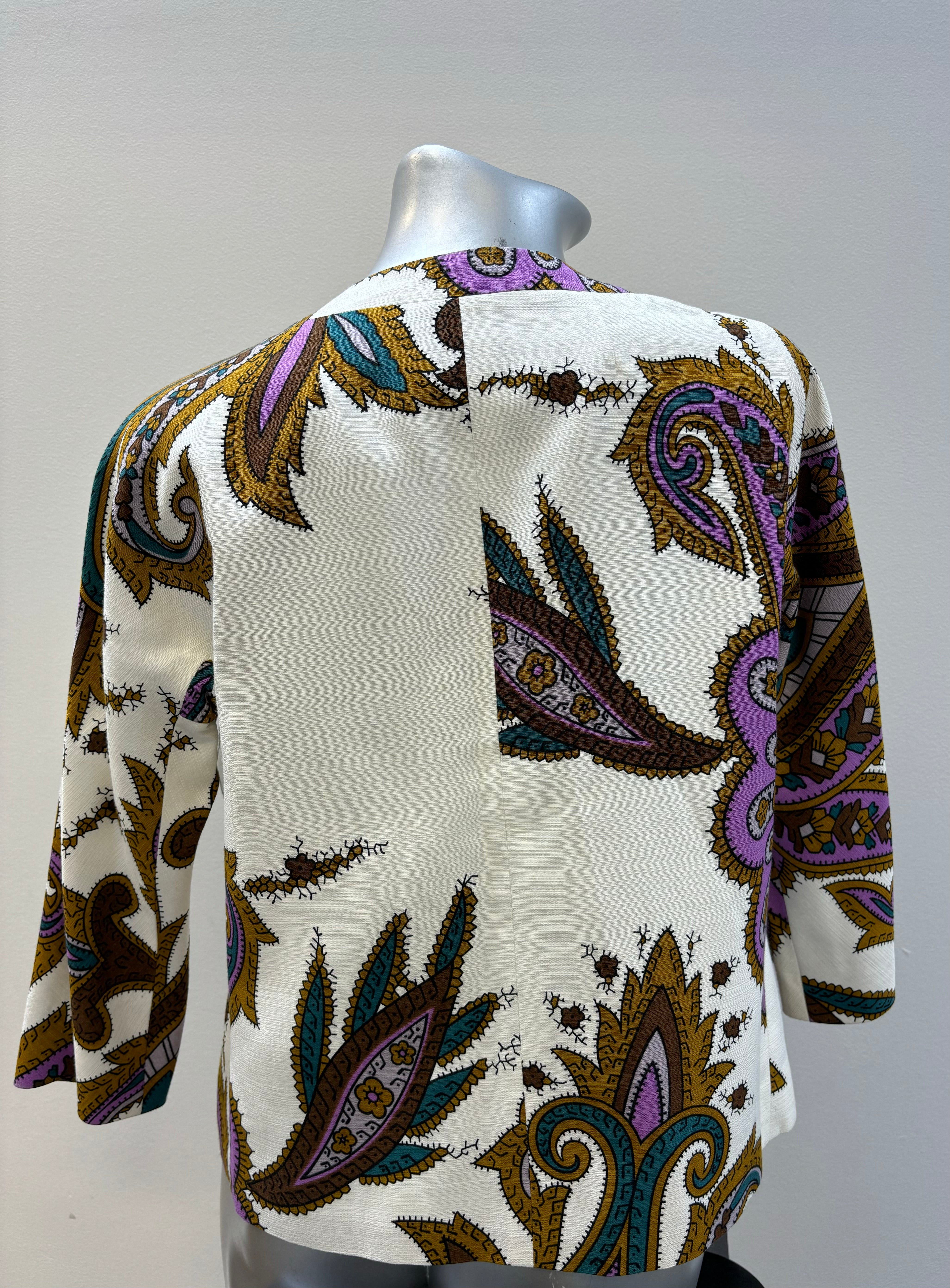 ETRO Cropped Floral Paisley Jacket