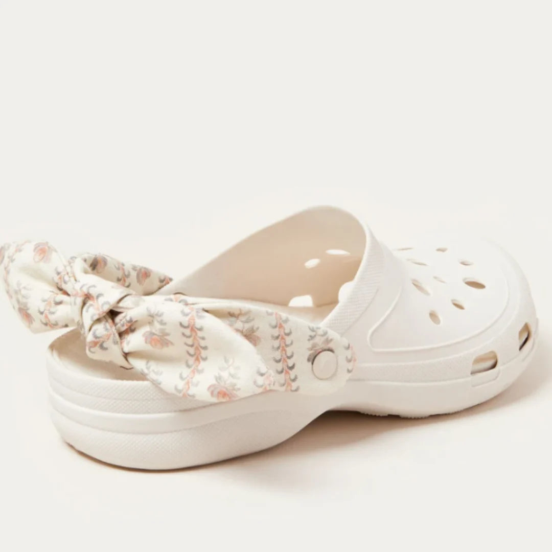 LOEFFLER RANDALL Ezra bow trimmed rubber clog