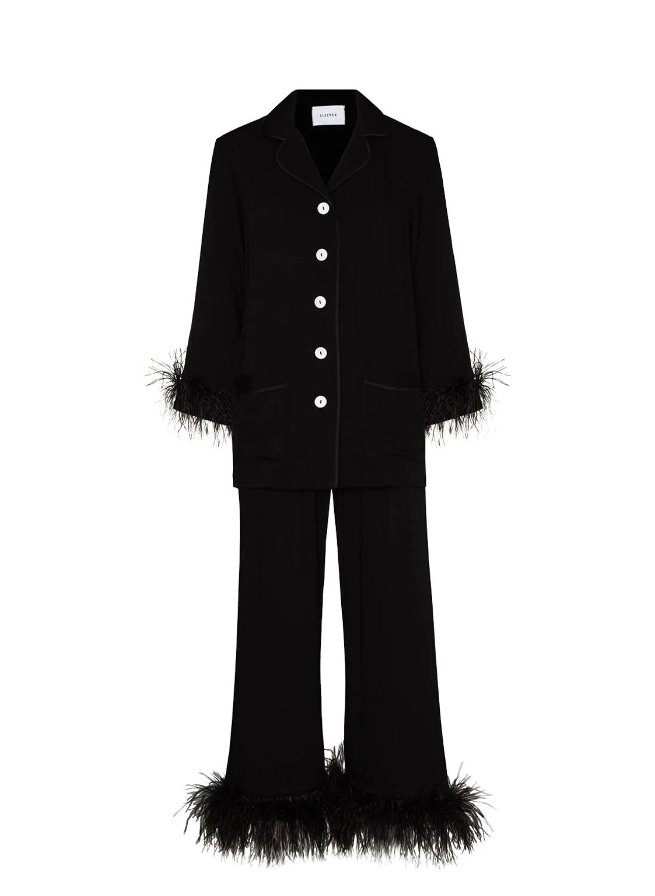 Sleeper
feather detail pajama set