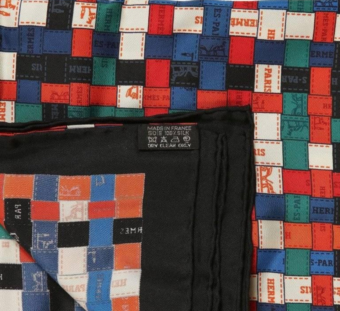 HERMES - Bolduc Au Carre Silk Scarf Multicolor