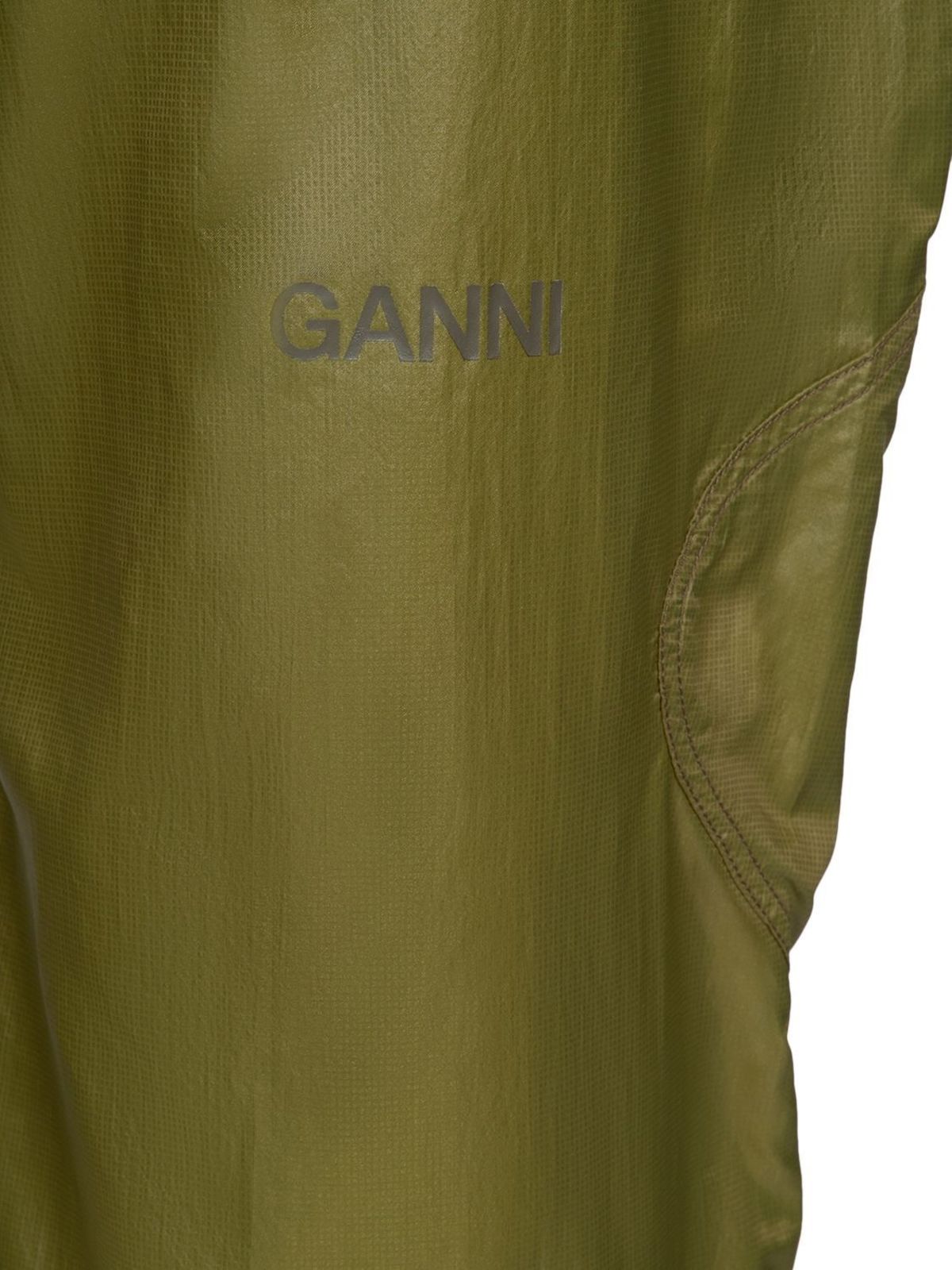 GANNI
Khaki Elasticized Trousers