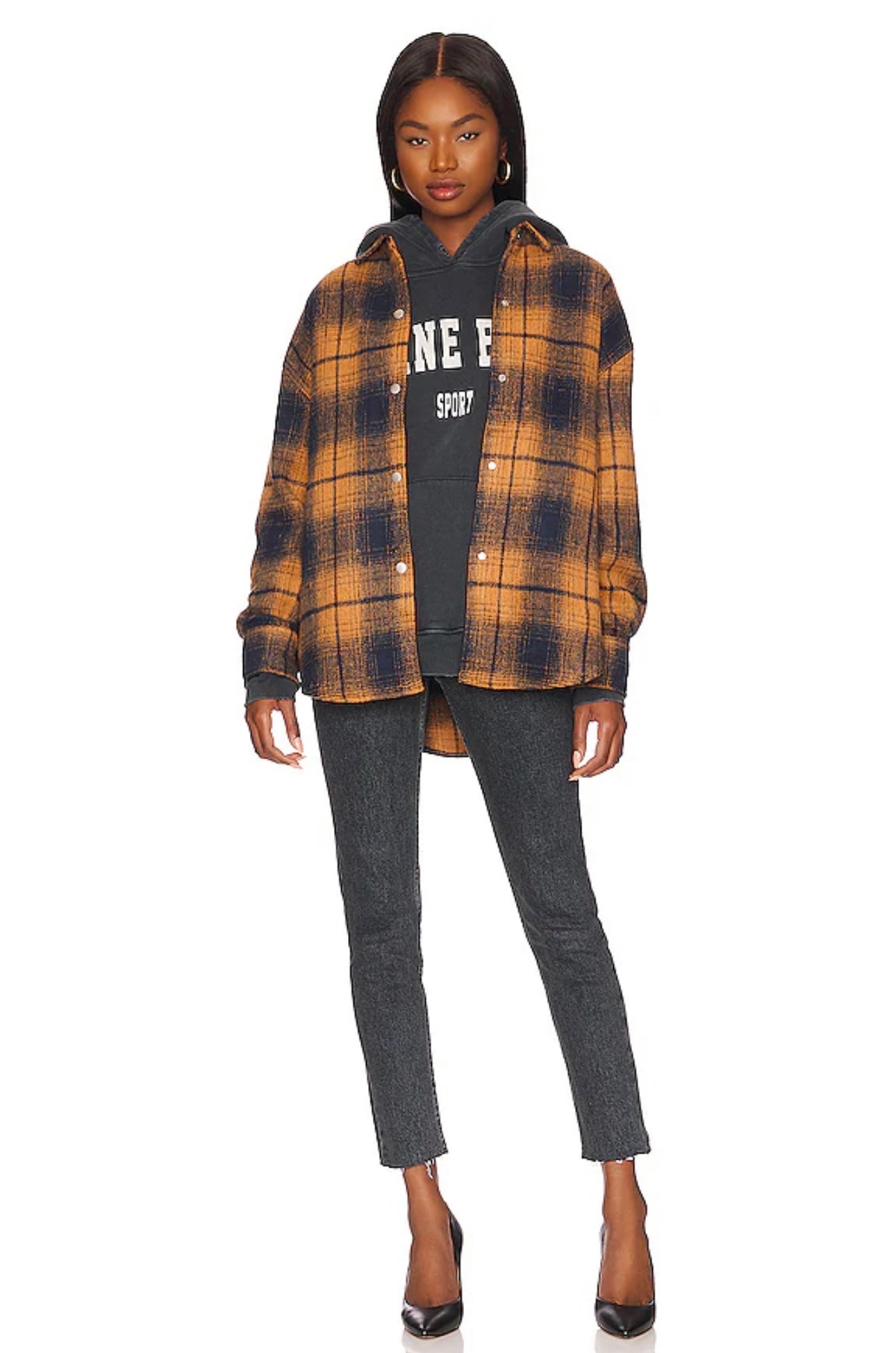 ANINE BING Harvey Sweatshirt in Washed Black