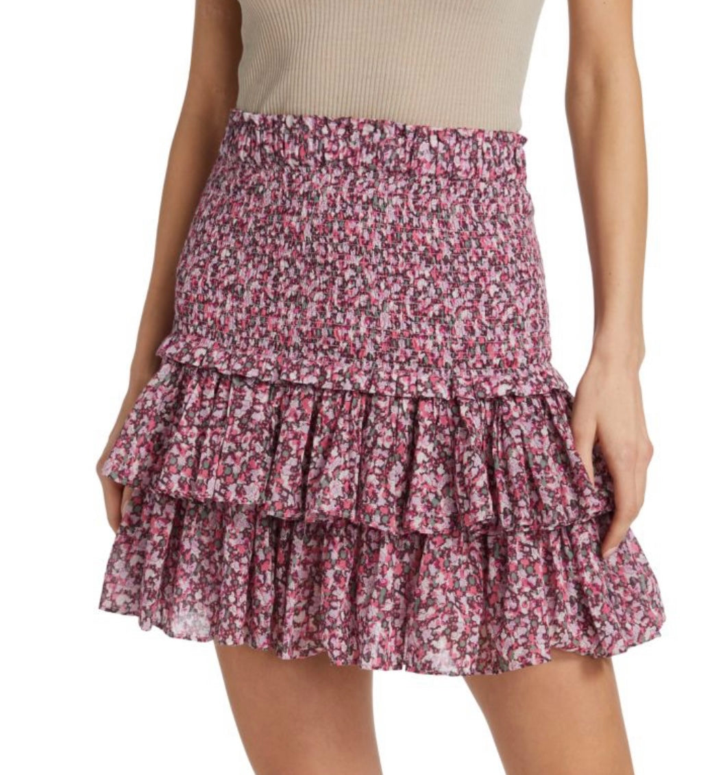 ISABEL MARANT ÉTOILE
Naomi Smocked Wool Blend Mini Skirt