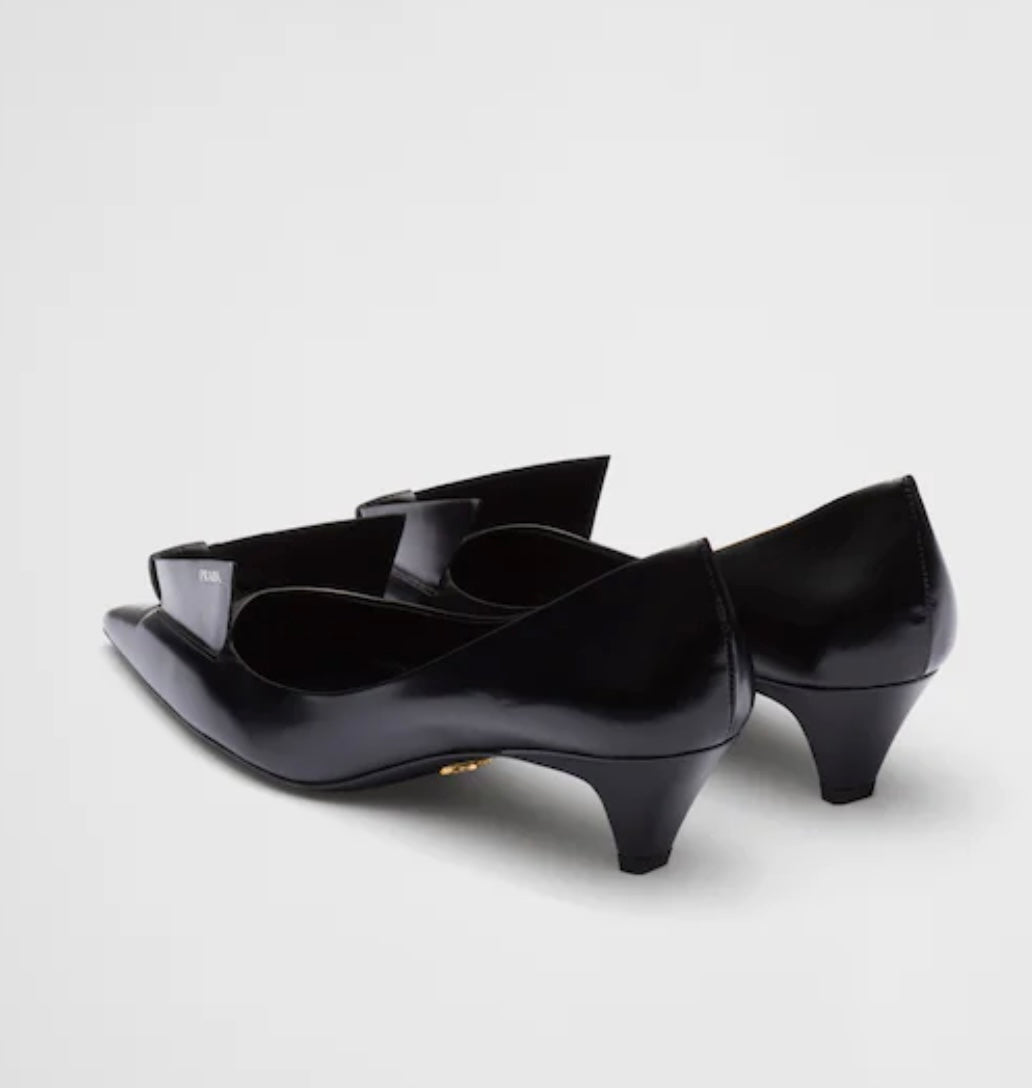 PRADA - Brushed Leather Pumps