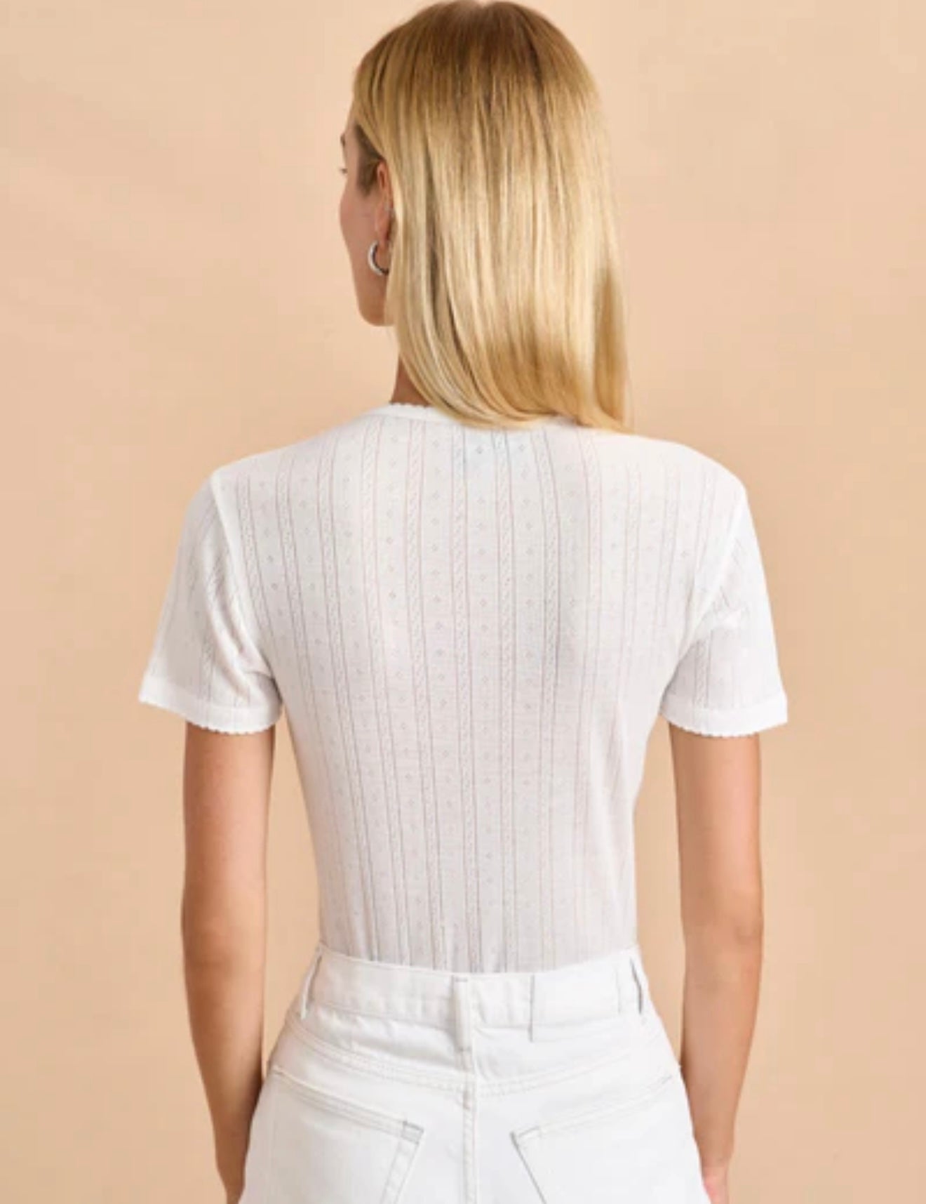 La Ligne Pointelle Tee