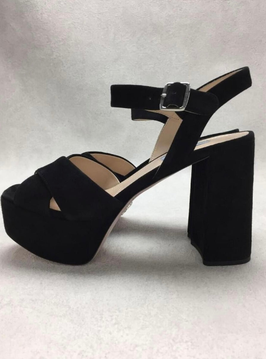 Prada - Suede Platform Sandals