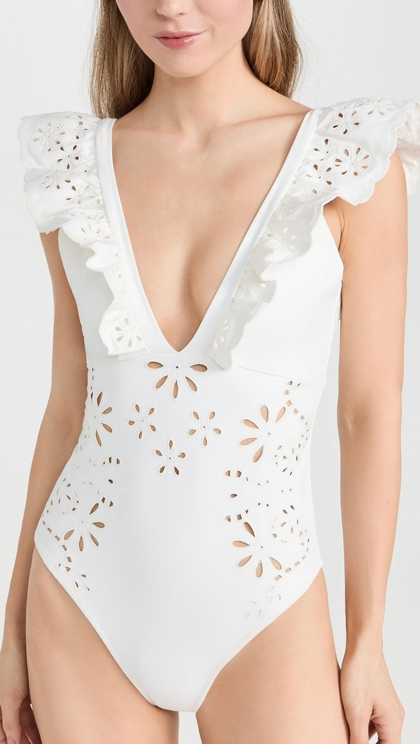 Sea -
Liat Embroidery Flutter Sleeve One Piece