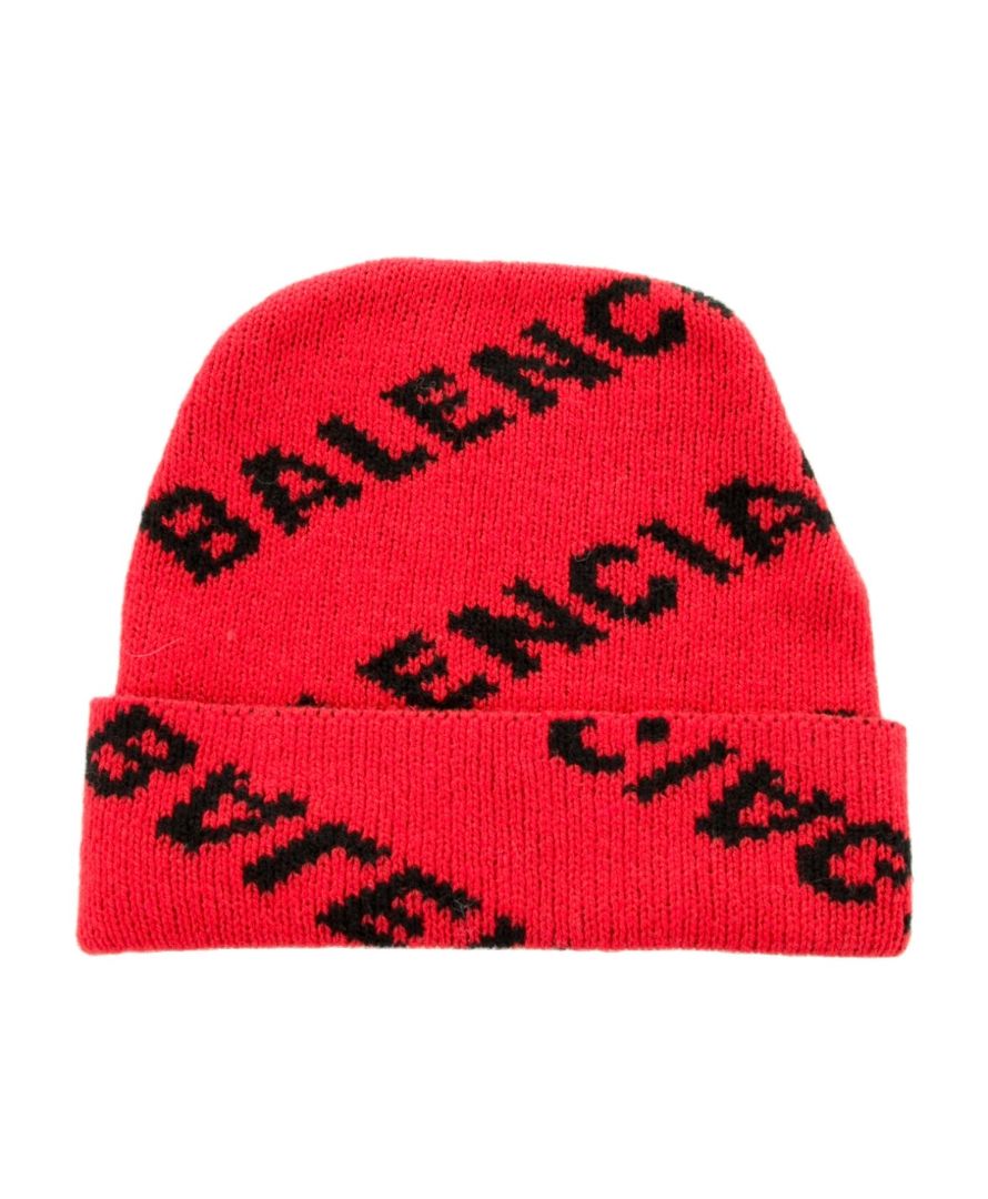 BALENCIAGA Logo Wool Hat