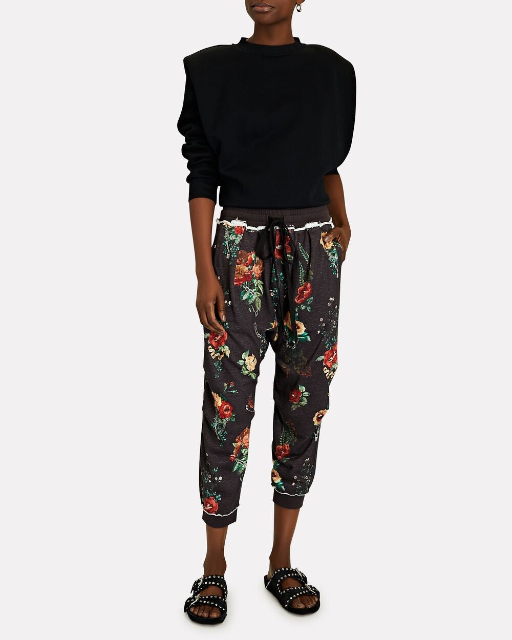 R13 floral harem sweatpants