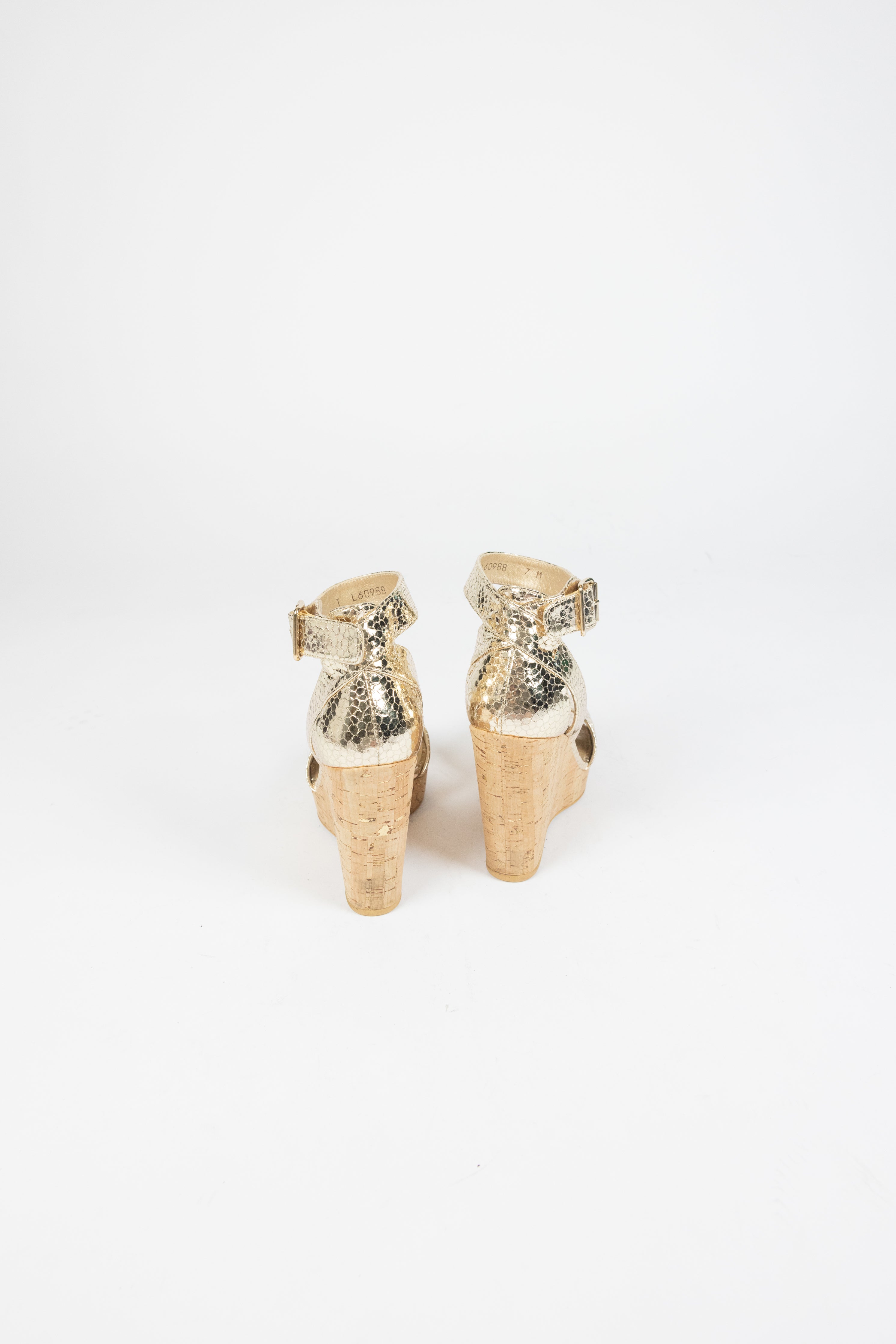 Stuart Weitzman wedge with cork platform