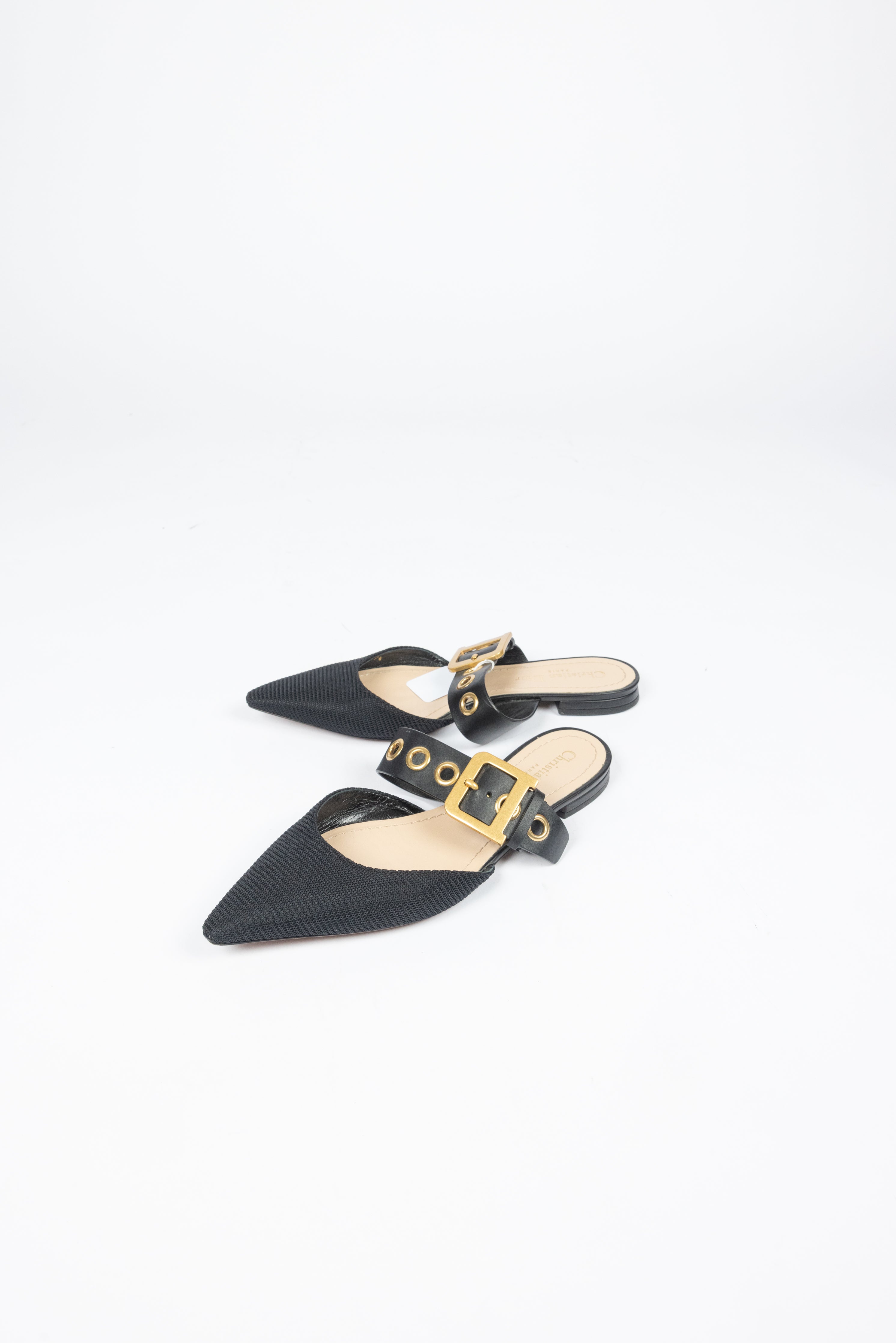 DIOR pointy toe flats with buckle