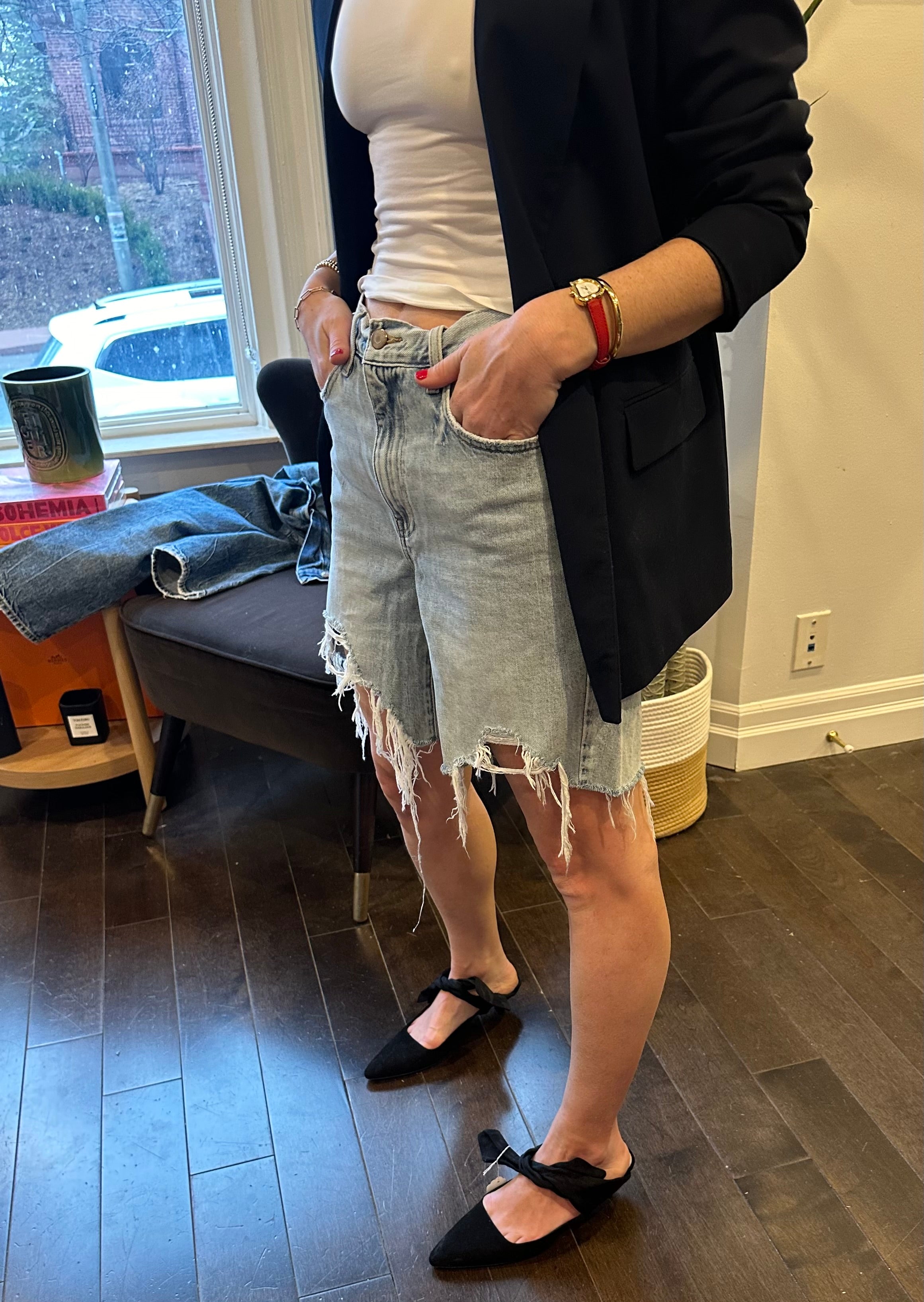 PISTOLA DENIM SHORTS