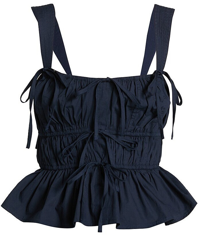 MOON RIVER navy ribbon tank