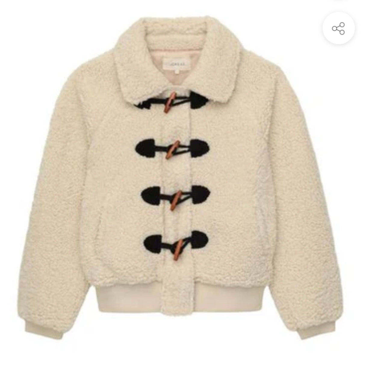 THE GREAT
THE SUEDED TOGGLE SHERPA COAT