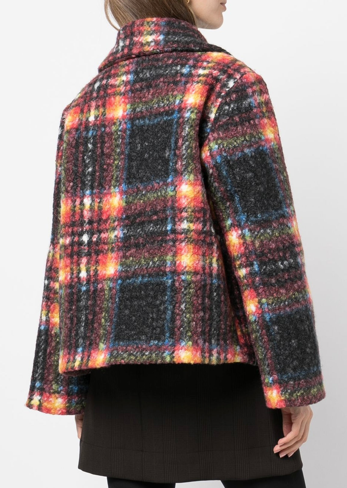 Apparis
Sally plaid-print faux wool coat