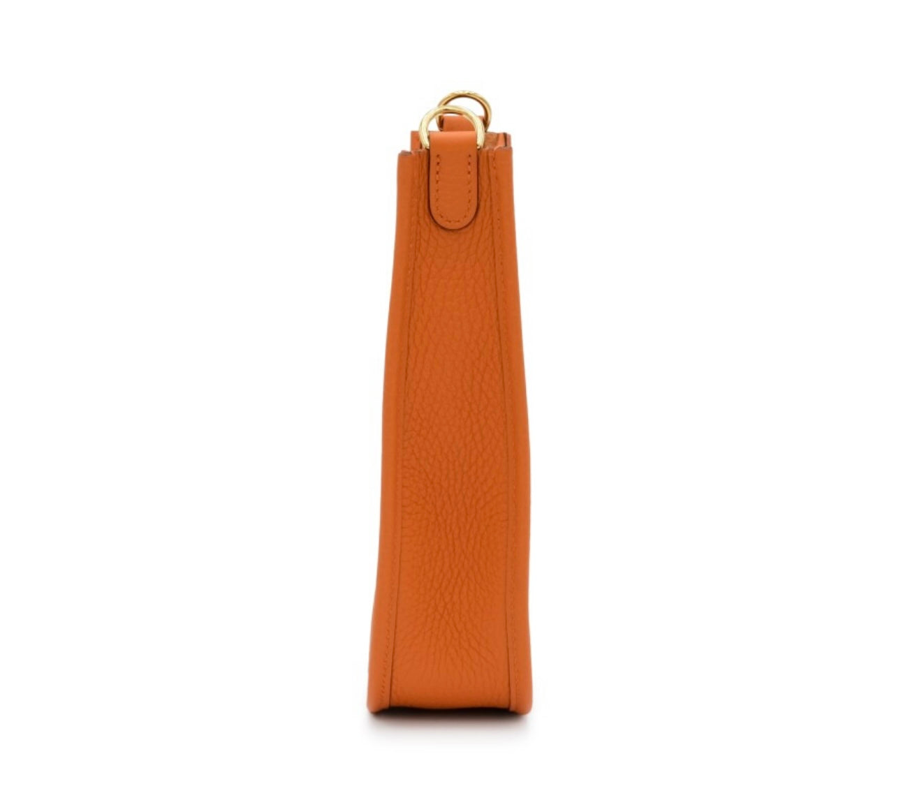 HERMES - Orange H Clemence Mini Evelyne II TPM 16 Gold Hardware, 2023