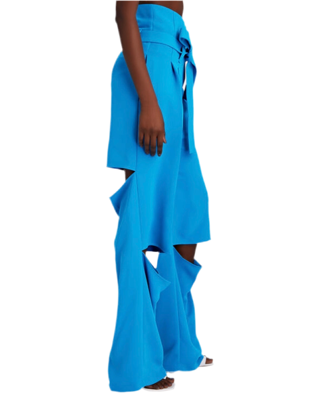 A.W.A.K.E. MODE
Cut-Out Pleated Straight-Leg Pants