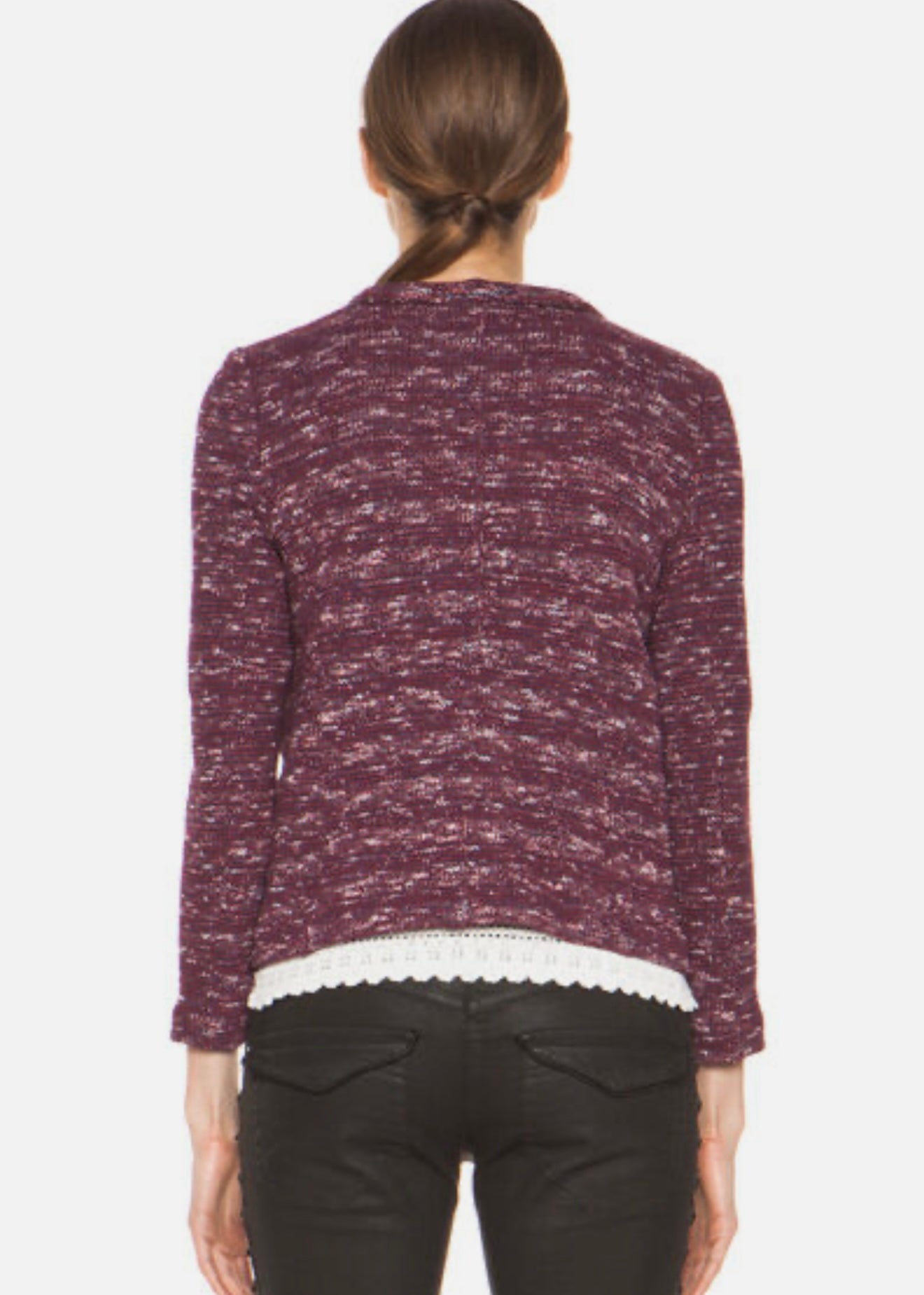 ISABEL MARANT ETOILE blue/red/white knit cardigan style jacket