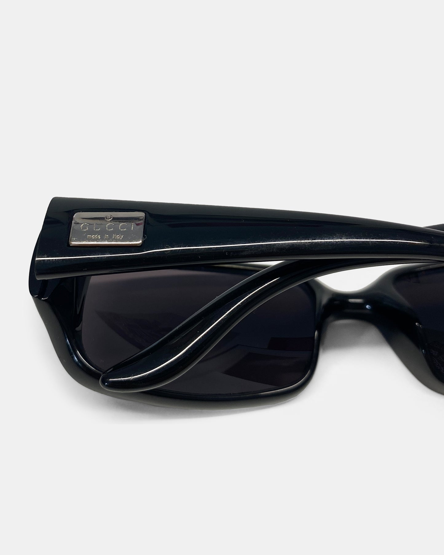 GUCCI wrap sunglasses with silver logo