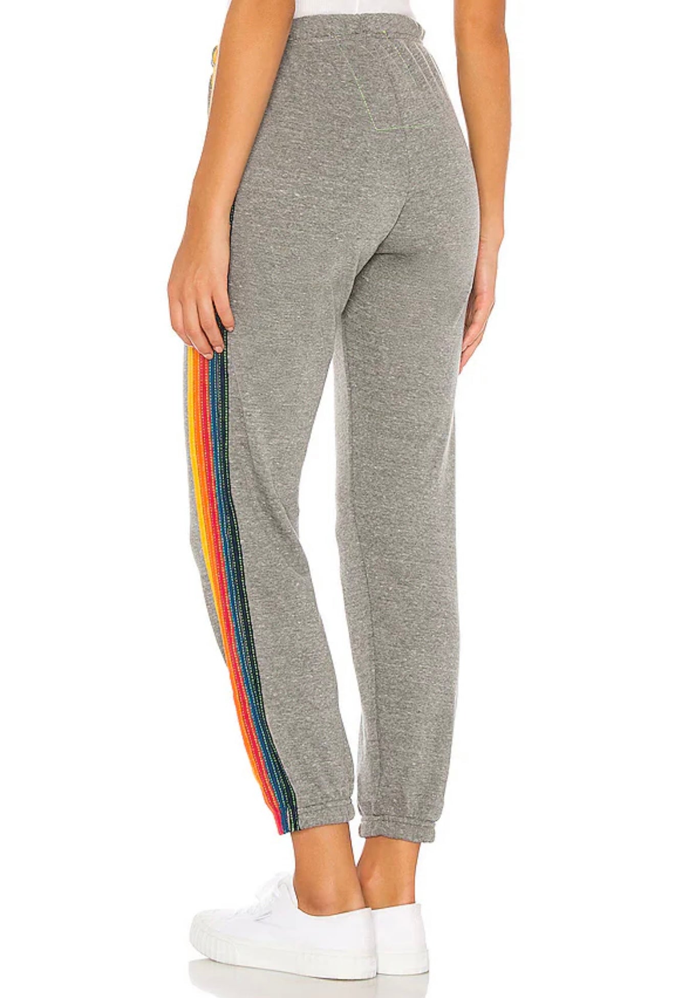 AVIATOR NATION
5 STRIPE HOODIE & SWEATPANTS SET- HEATHER GREY