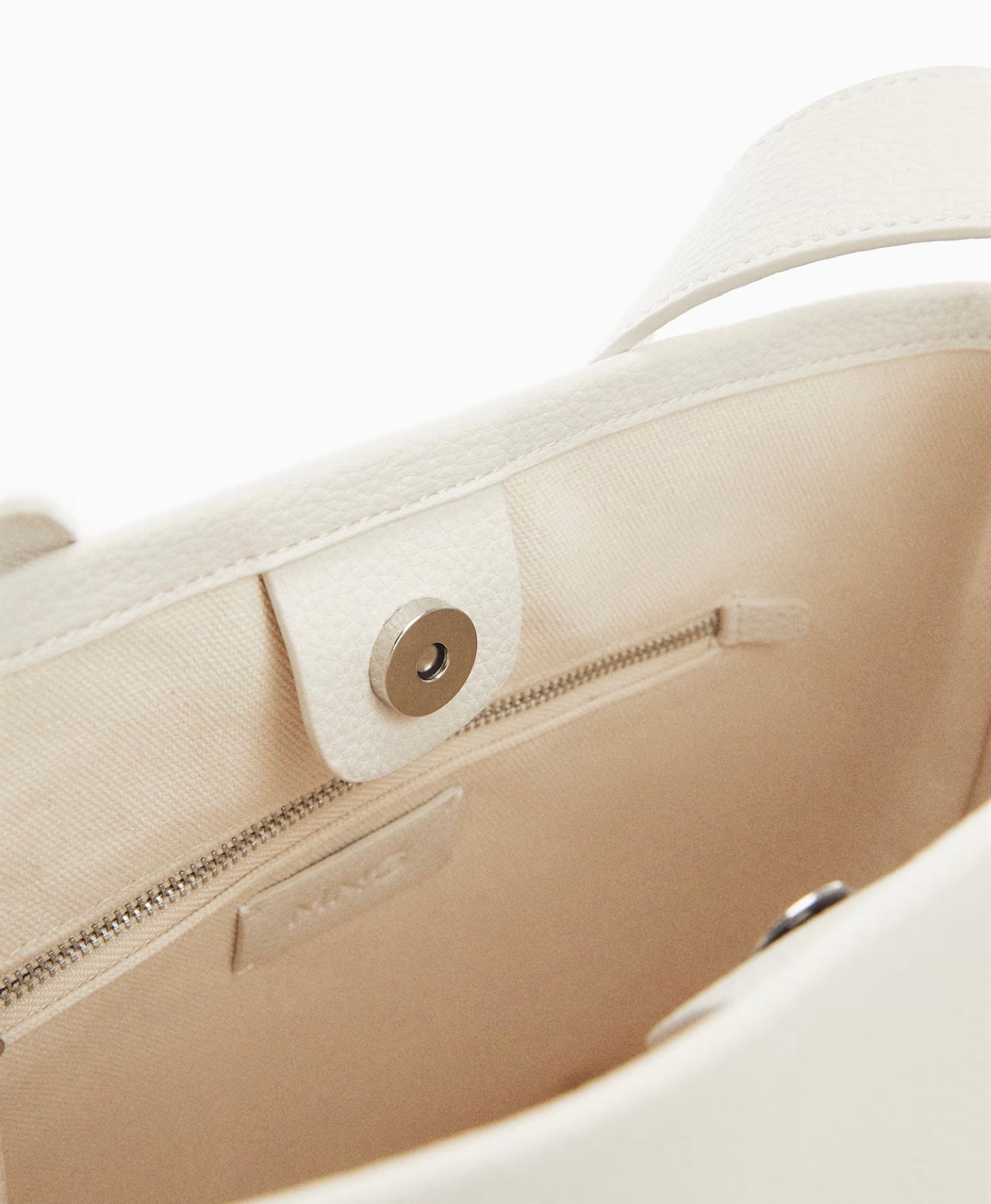 MANGO - Leather effect bucket bag