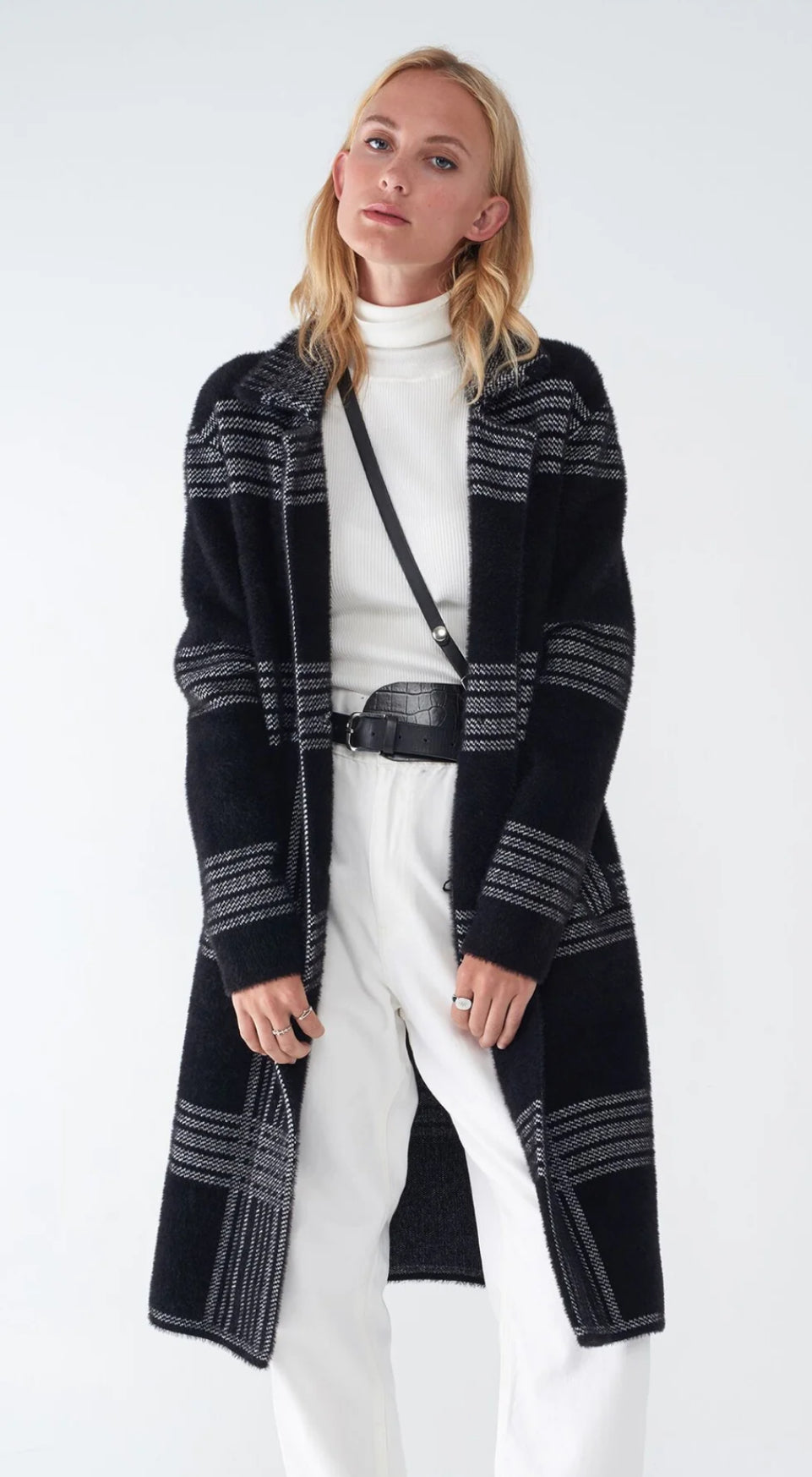 Sodken - Juliana Plaid Knit Duster