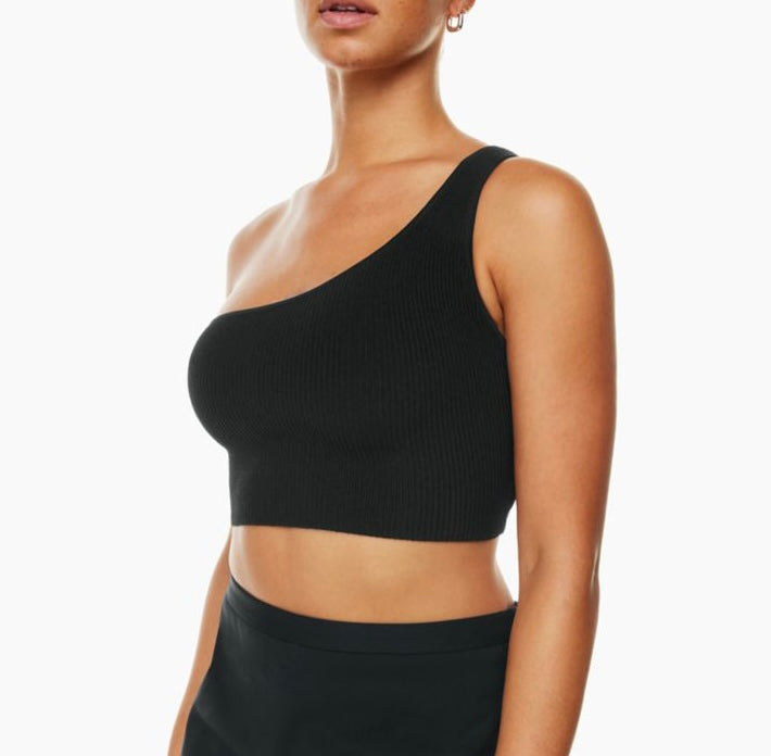 Babaton Sculpt Knit One Shoulder Tank