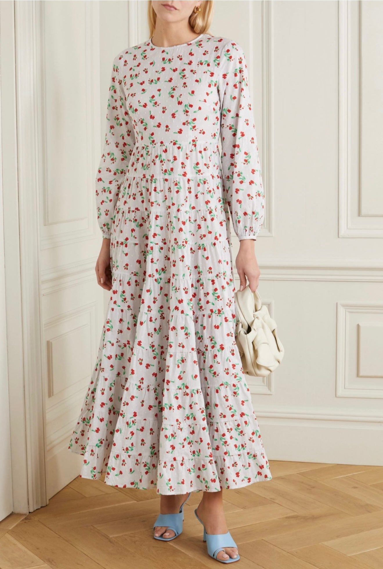 RIXO - PIP FLORAL PRINT COTTON MAXI DRESS