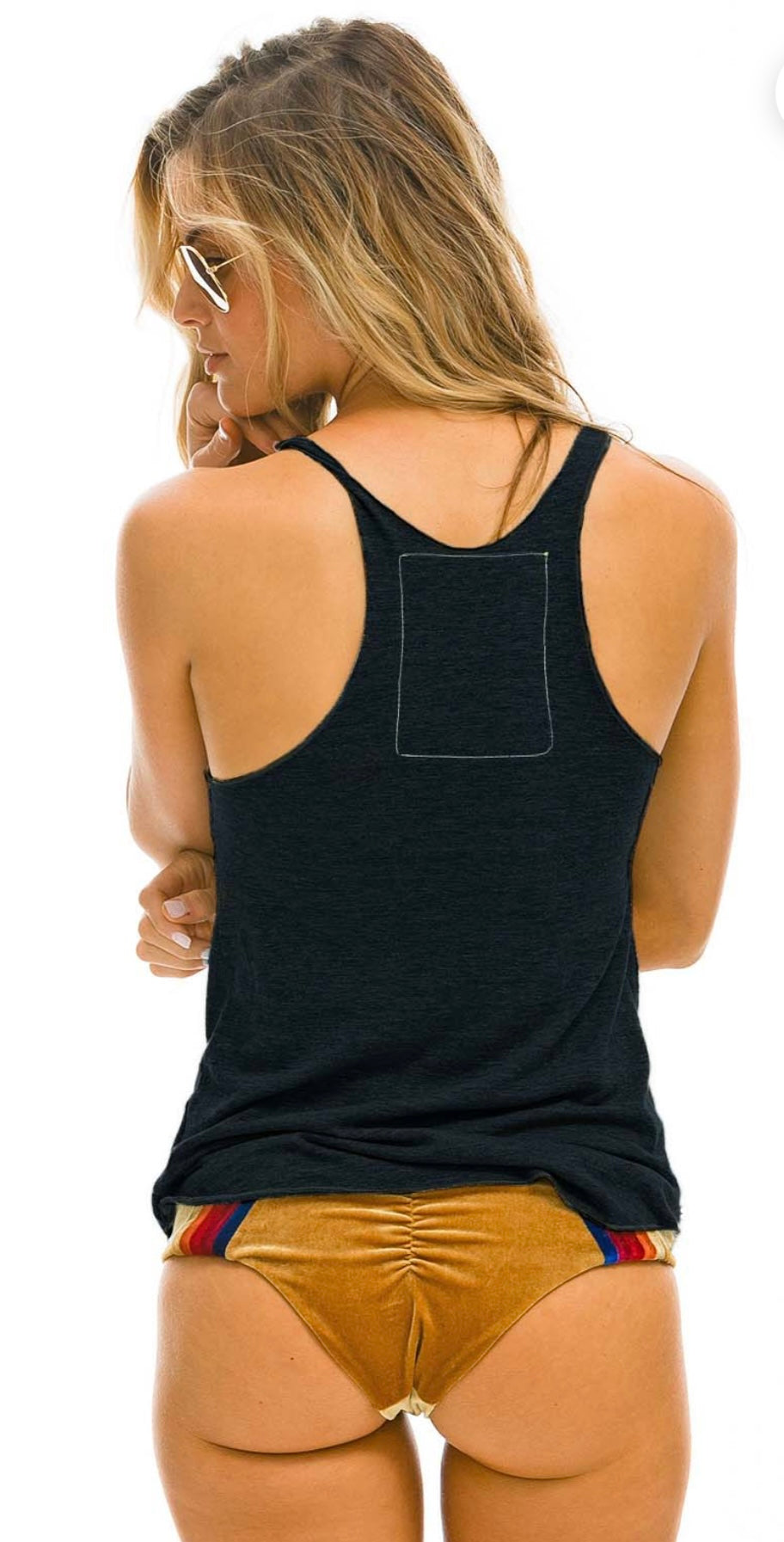 AVIATOR NATION TANK - CHARCOAL