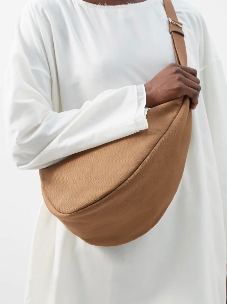 THE ROW
Slouchy Banana Nylon-Canvas Cross-Body Bag