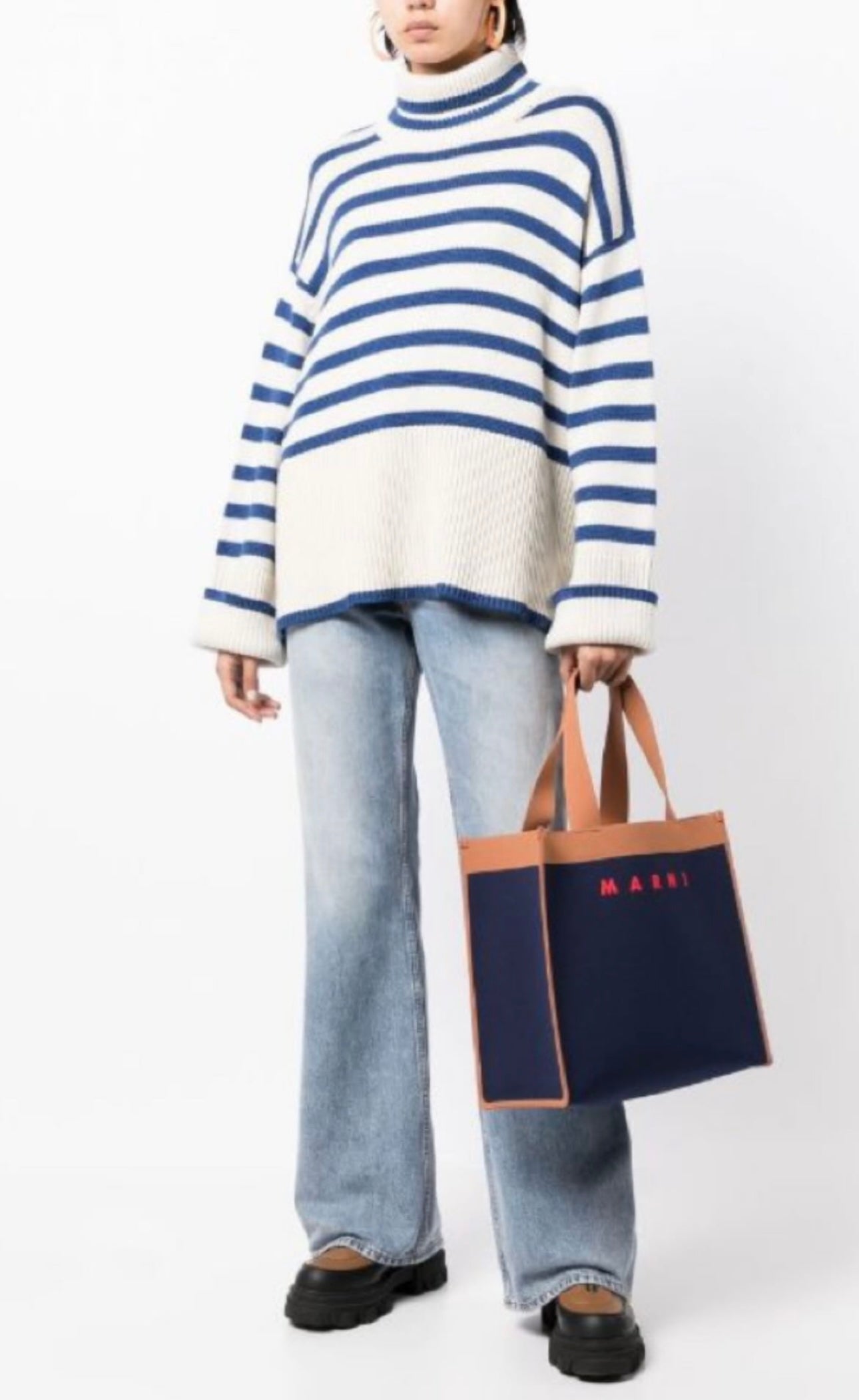 MARNI - LOGO SHOPPING TOTE