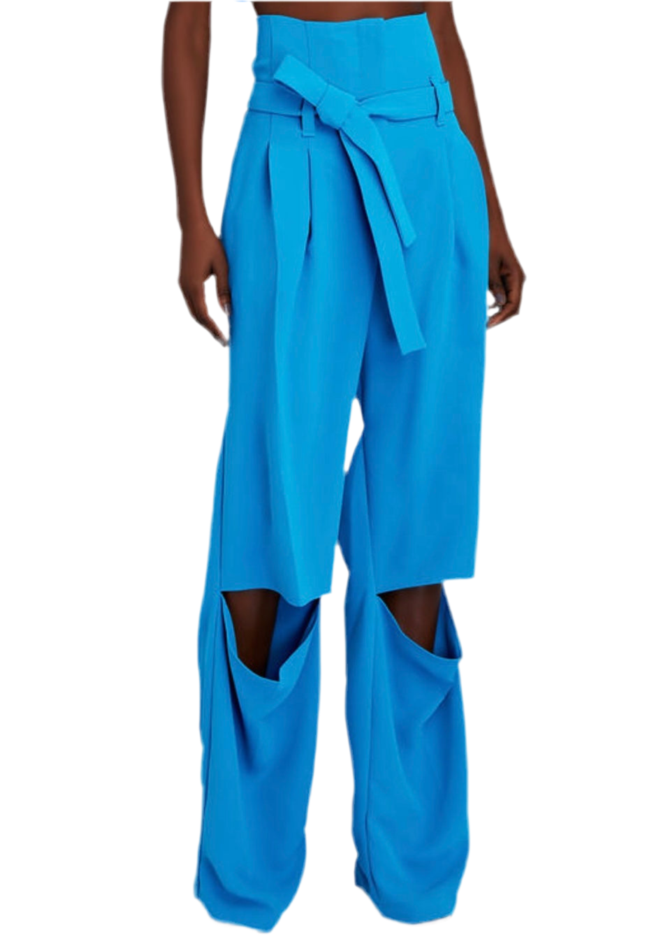 A.W.A.K.E. MODE
Cut-Out Pleated Straight-Leg Pants