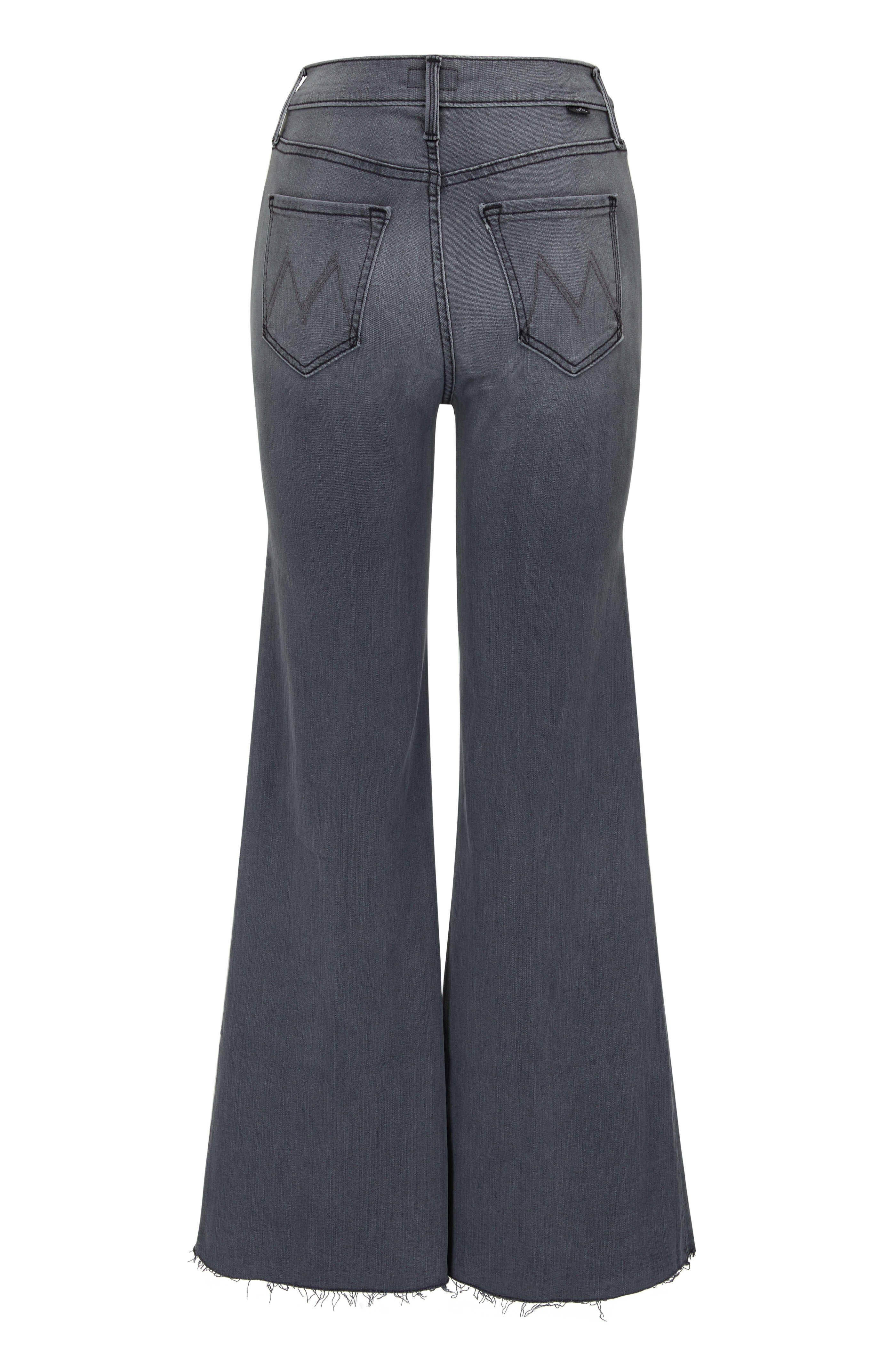 Mother The Tomcat Roller Fray in Grey Wash Jeans