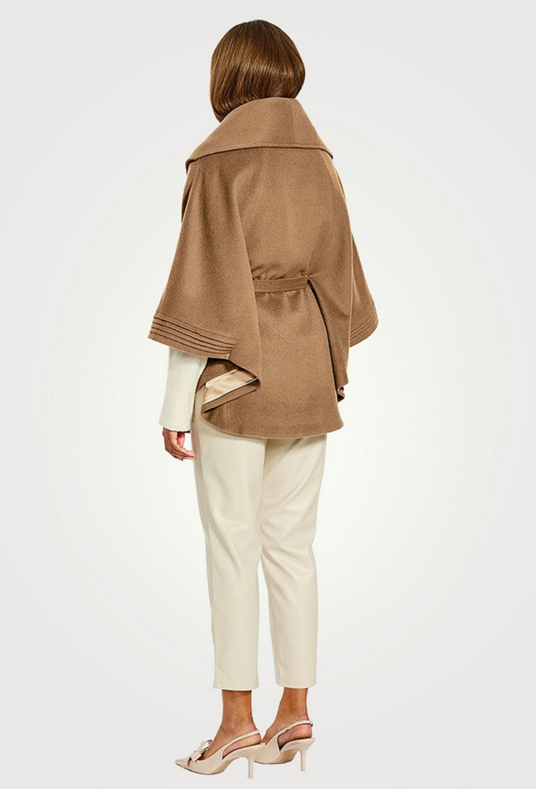 SENTALER
Belted Baby Alpaca Wool Cape