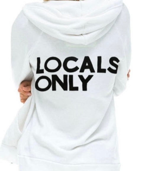 Aviator Nation Locals Only Zip Up Hoodie