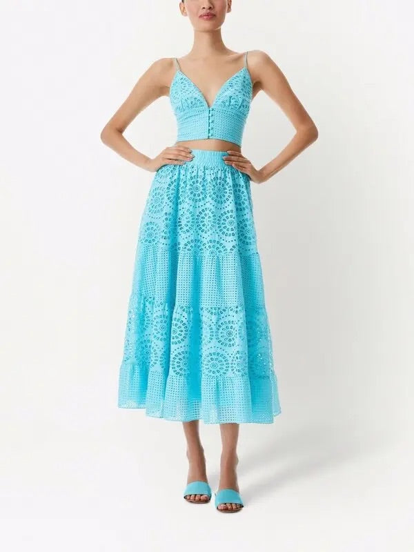 ALICE + OLIVIA two piece eyelet set