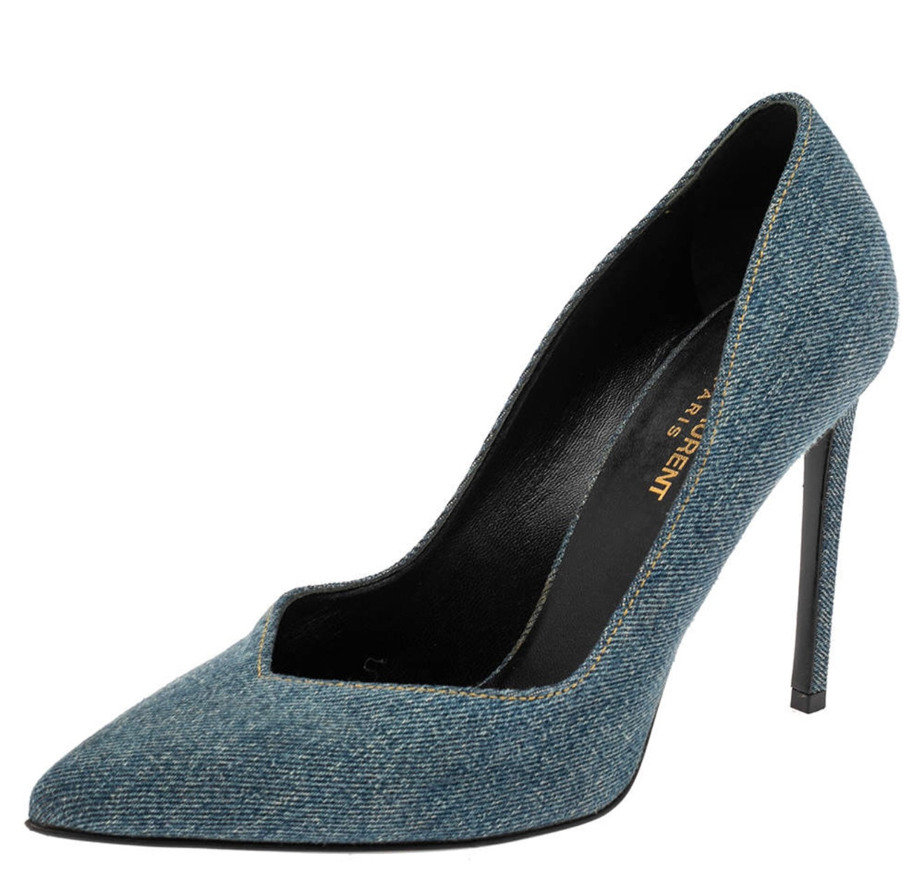 SAINT LAURENT denim pumps