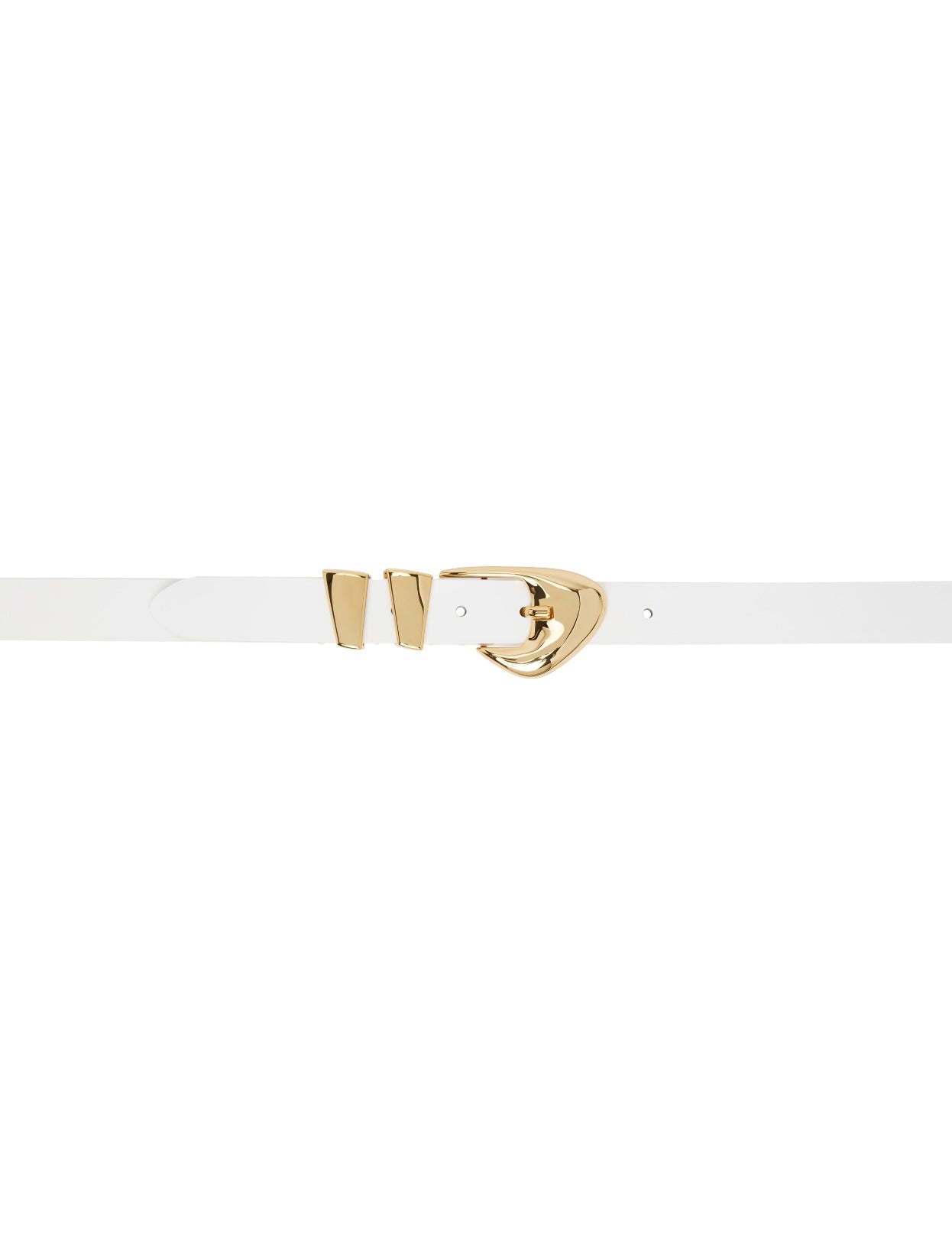 BY FAR - Moore Belt in White